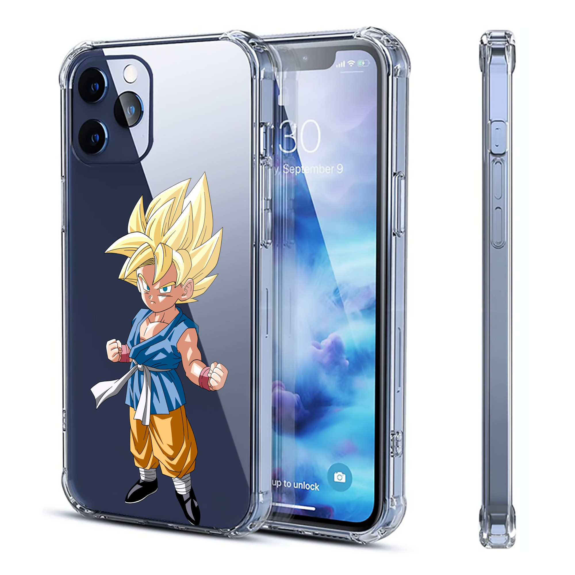 （画像用） ドラゴンボール 孫 悟飯（そんごはん）DRAGON BALL Son Gohan 【iPhone 12シリーズ対応】透明スマホケース（クリアソフトケース）